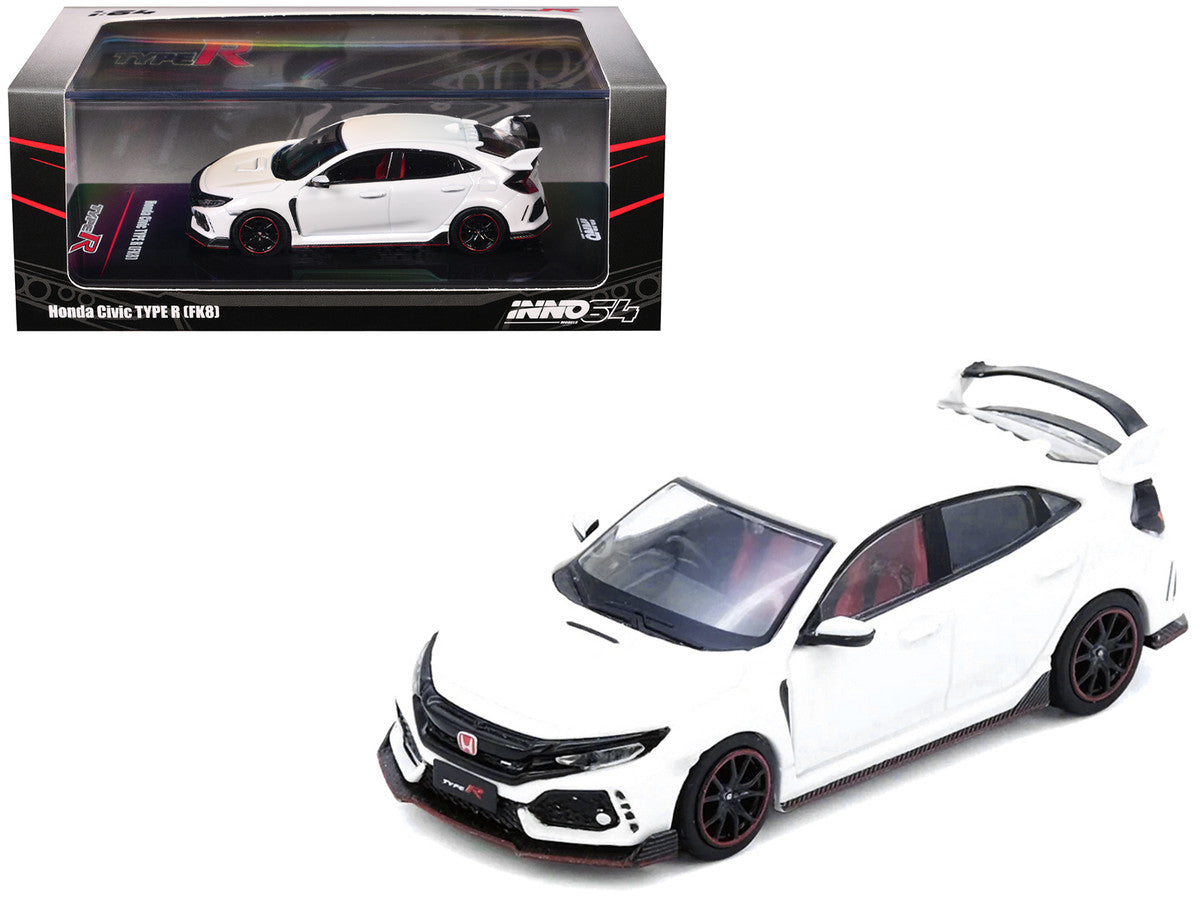 INNO64 1/64-HONDA CIVIC TYPR-R (FK8) White IN64-FK8-WHI