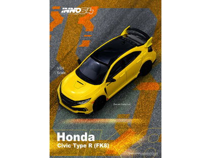 INNO64 1/64-HONDA CIVIC TYPE-R (FK8) Yellow IN64-FK8-YL