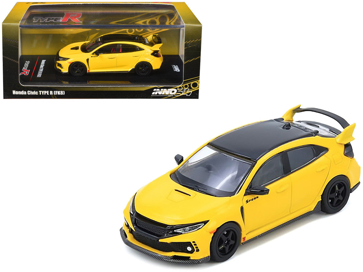 INNO64 1/64-HONDA CIVIC TYPE-R (FK8) Yellow IN64-FK8-YL