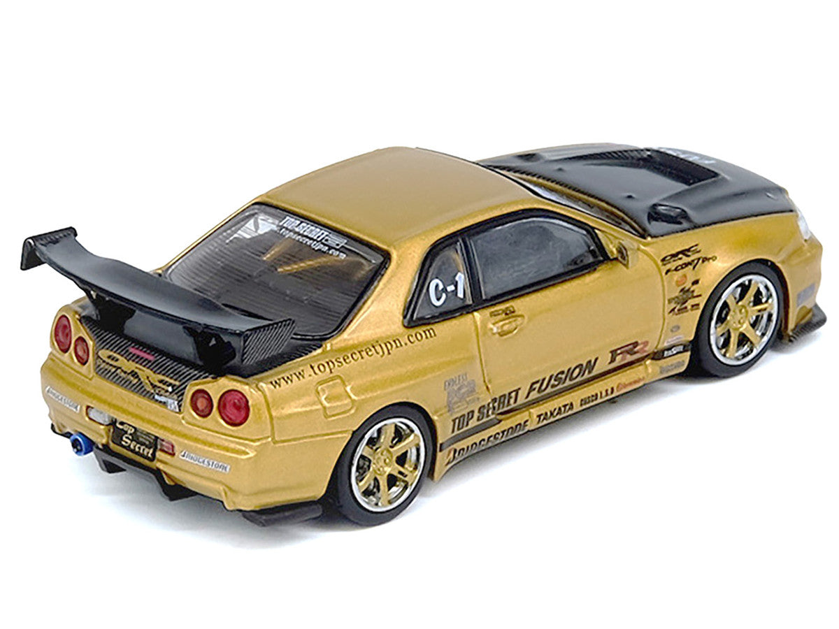 (PRE-ORDER 2025) INNO64 1/64 TOP SECRET R34 GT-R Gold IN64-R34TS-GOLD