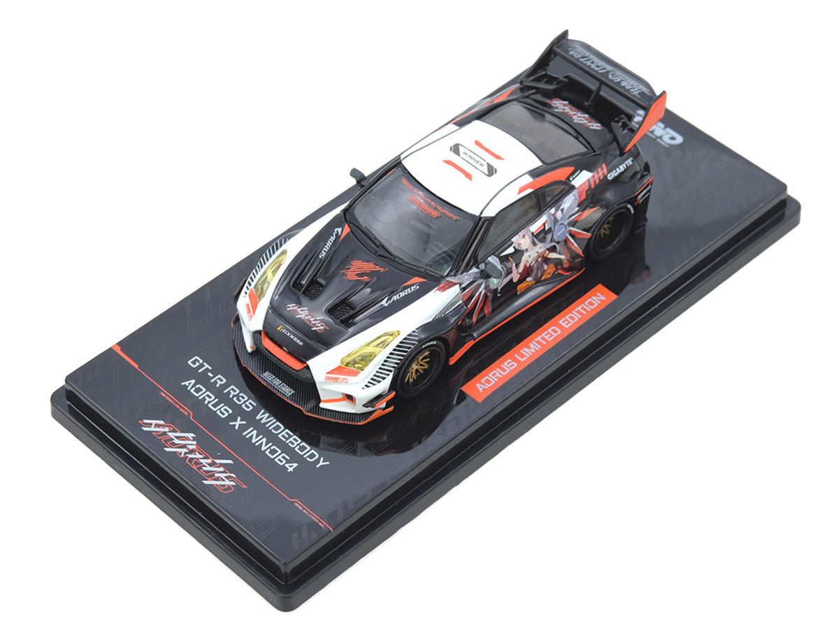 INNO64 1/64 - Nissan GT-R R35 Widebody Aorus X INNO64 Limited Edition - IN64-R35LB-AORUS