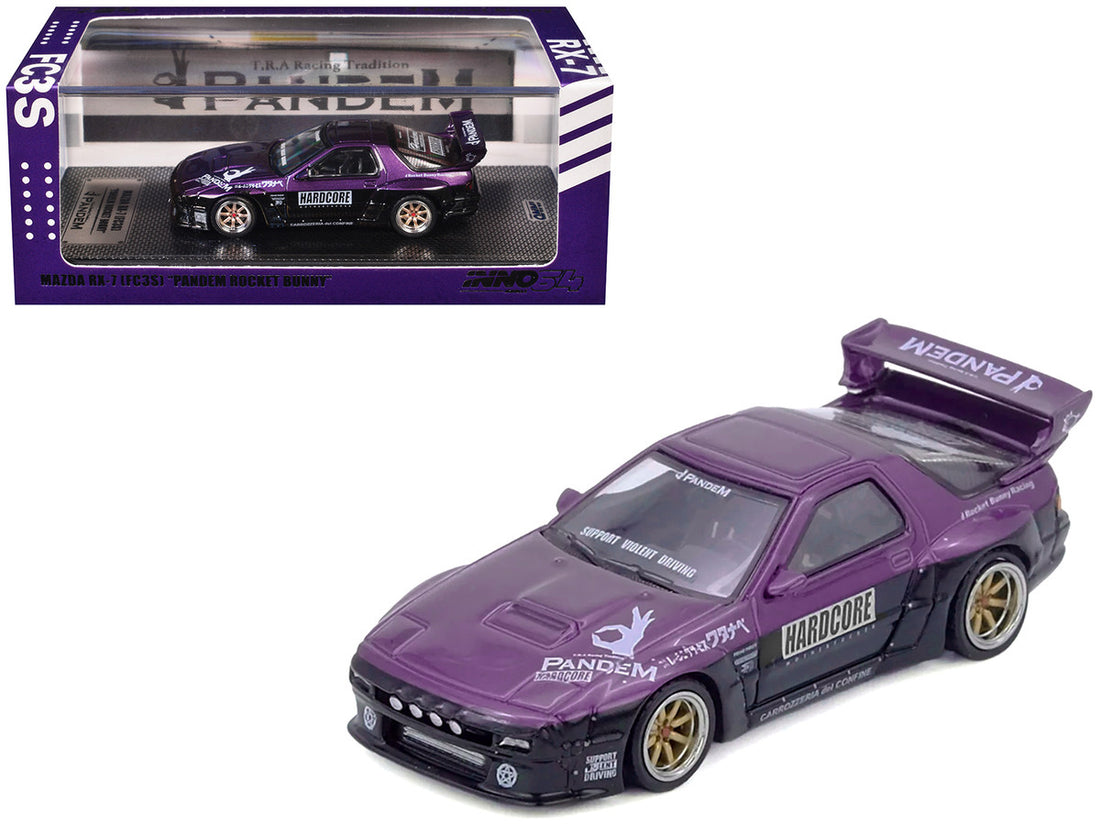 INNO64 1/64 MAZDA RX7 (FC3S) "PANDEM ROCKET BUNNY" Purple IN64-RX7FCP-PB