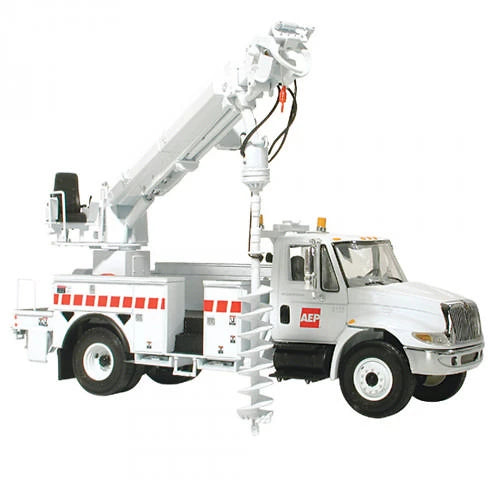 First Gear 1:34- AEP Digger Derrick Utility Truck International 4400 Series