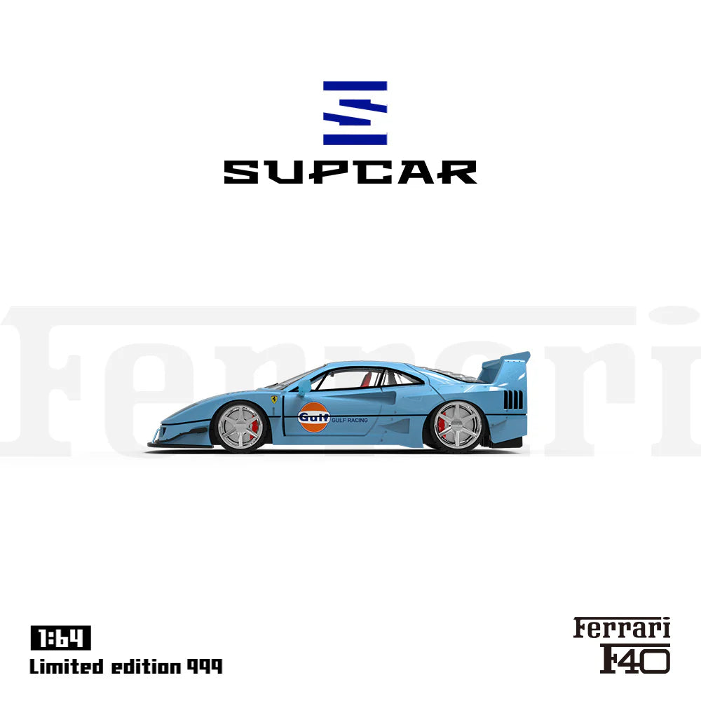 SUPCAR 1/64- Ferrari F40-GULF SC64005