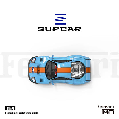 SUPCAR 1/64- Ferrari F40-GULF SC64005