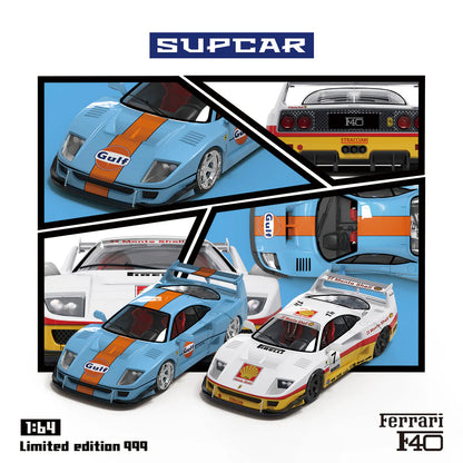 SUPCAR 1/64- Ferrari F40-GULF SC64005