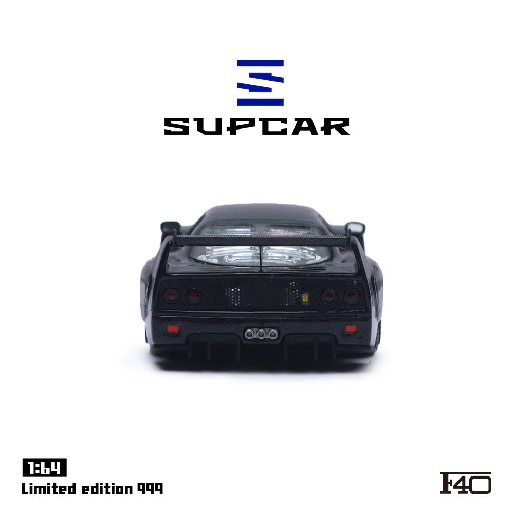 SUPCAR 1/64- Ferrari F40 BLACK SC64007