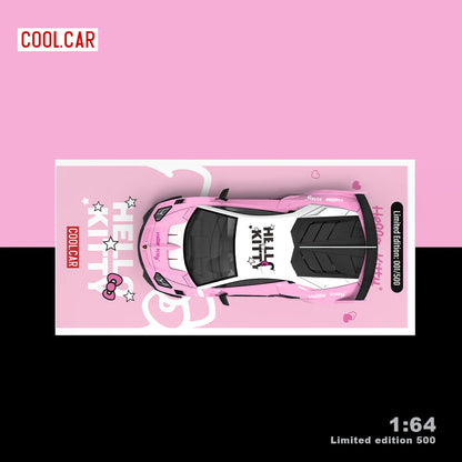 CoolCar 1:64-Lamborghini Aventador GTEVO Kitty Light Pink CC643825