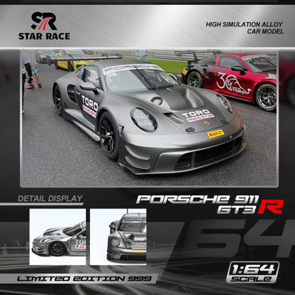 Star Race 1/64 -Porsche 911 GT3 Silver Racing  SR64025