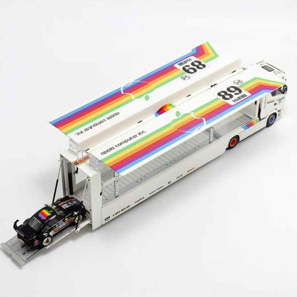 1/64 Kengfai &amp; Maxwell Scania S730 V8 Double Level Car Transporter 