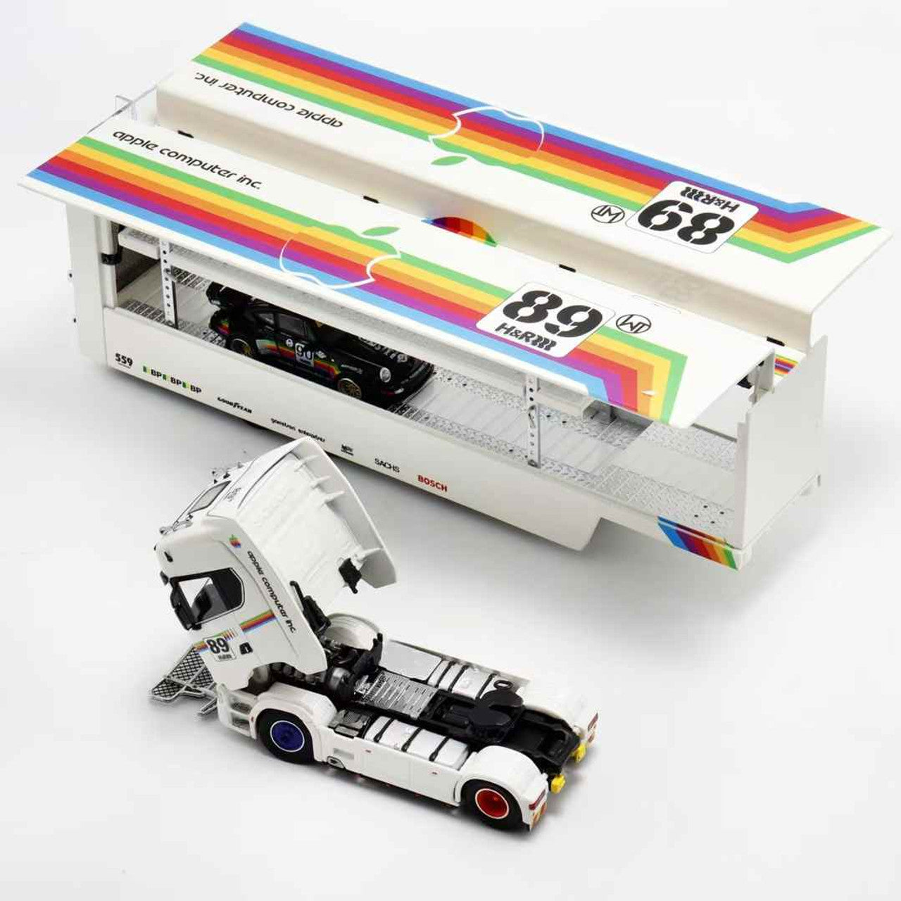 1/64 Kengfai &amp; Maxwell Scania S730 V8 Double Level Car Transporter 