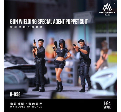 MoreArt 1/64 - Armed Special Forces 3-Figure Set MO223058