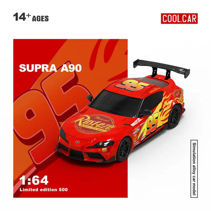 CoolCar 1:64- Toyota Supra A90- Lightning McQueen CC647416