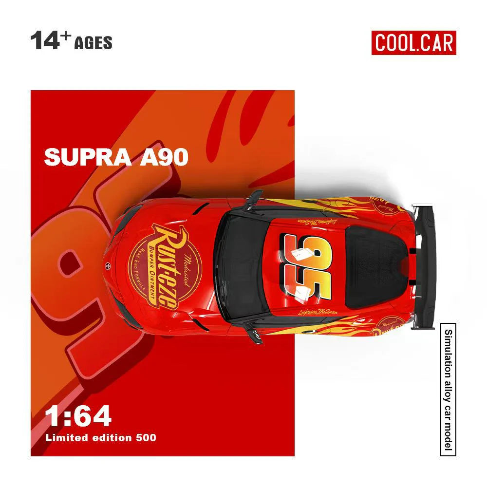 CoolCar 1:64- Toyota Supra A90- Lightning McQueen CC647416