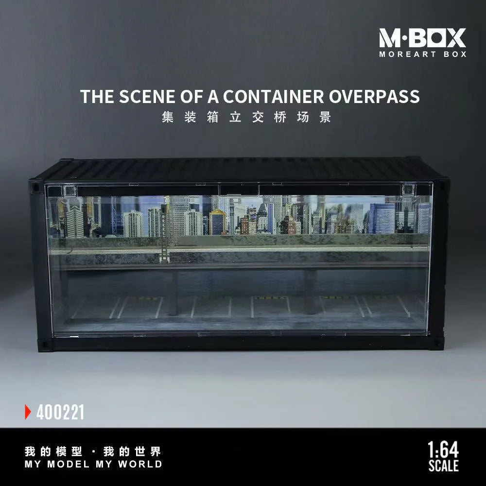 M-BOX 1/64-CONTAINER OVERPASS SCENE MB400221