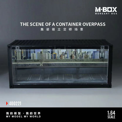 M-BOX 1/64-CONTAINER OVERPASS SCENE MB400221