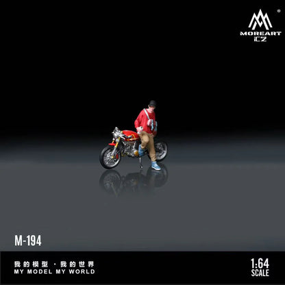 MoreArt 1:64 Ducati McDonald’s Motorcycle Casual Rider Doll – MO222194