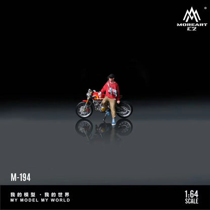 MoreArt 1:64 Ducati McDonald’s Motorcycle Casual Rider Doll – MO222194