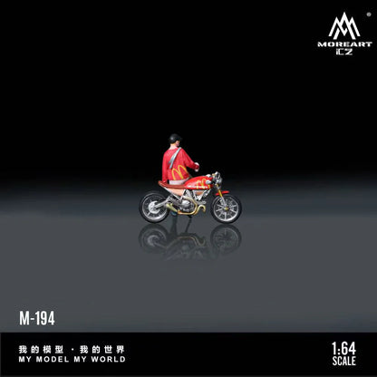 MoreArt 1:64 Ducati McDonald’s Motorcycle Casual Rider Doll – MO222194