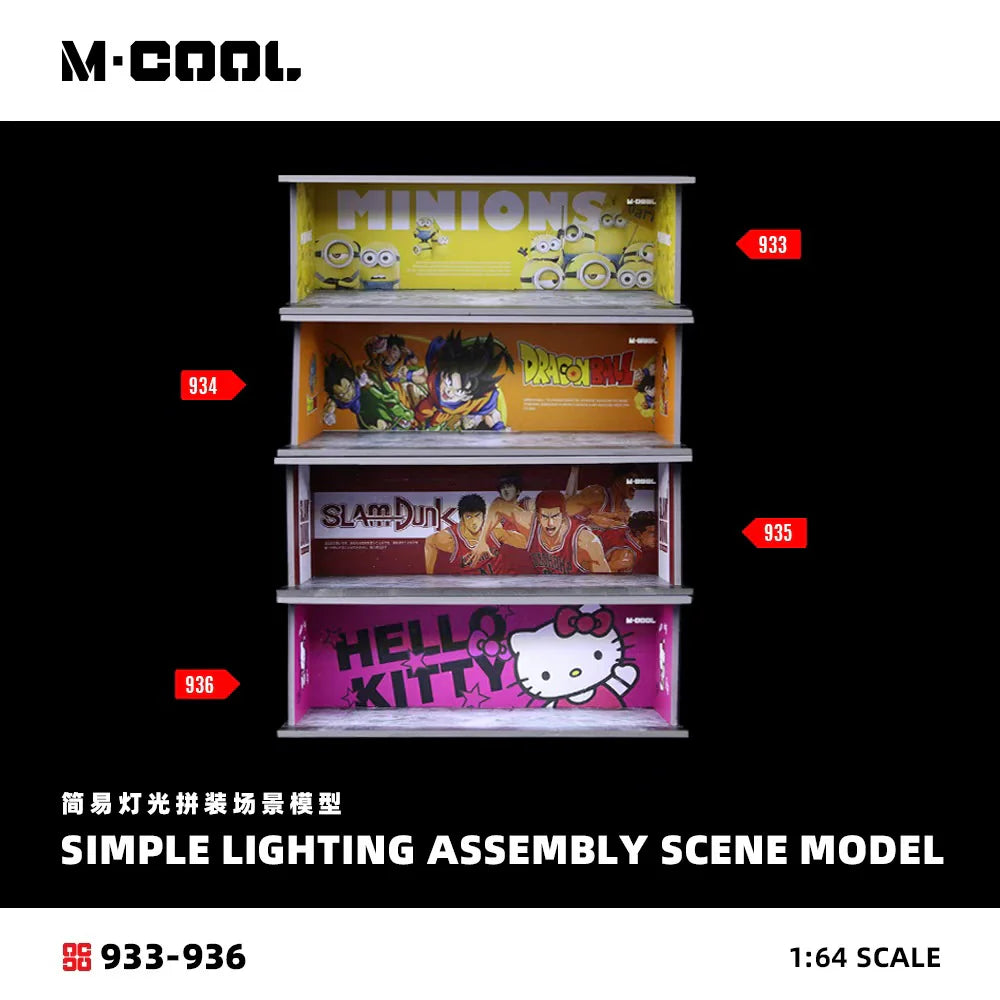 M-COOL Minions Simple Lighting Assembly Scene Model 1:64 MC914933