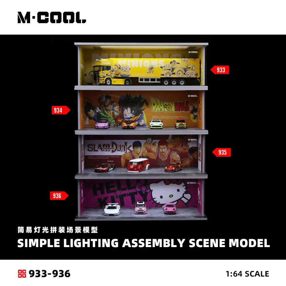 M-COOL Slam Dunk Simple Lighting Assembly Scene Model 1:64 MC914935
