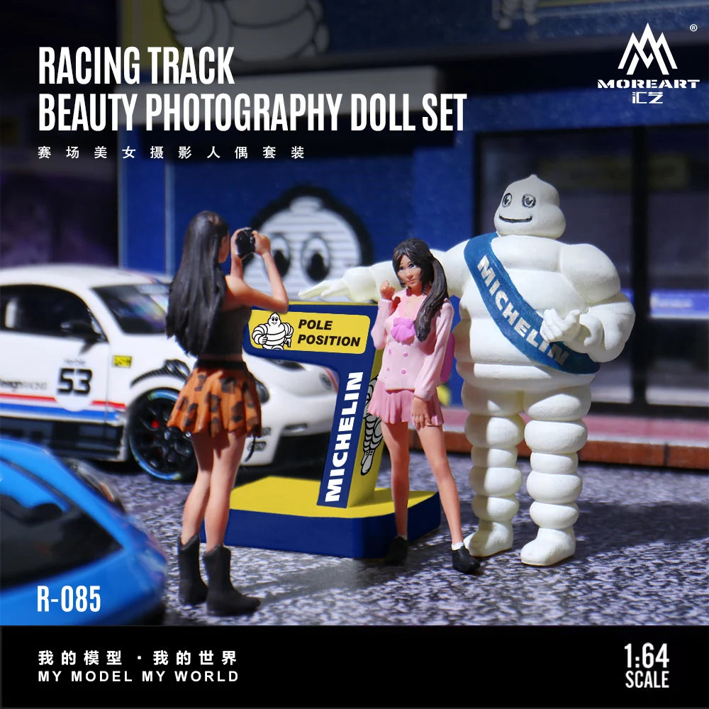 Ensemble de figurines pour photographie sur circuit – MoreArt 1:64 MO223085
