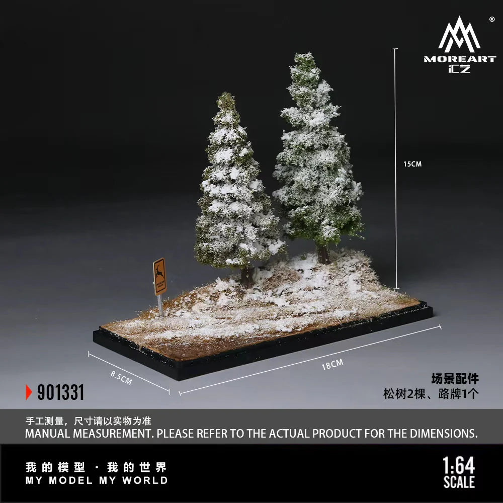 Scène de la première neige en forêt 1:64 – MoreArt MO901331
