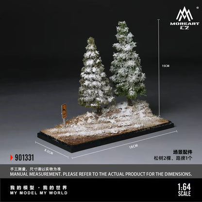 Scène de la première neige en forêt 1:64 – MoreArt MO901331