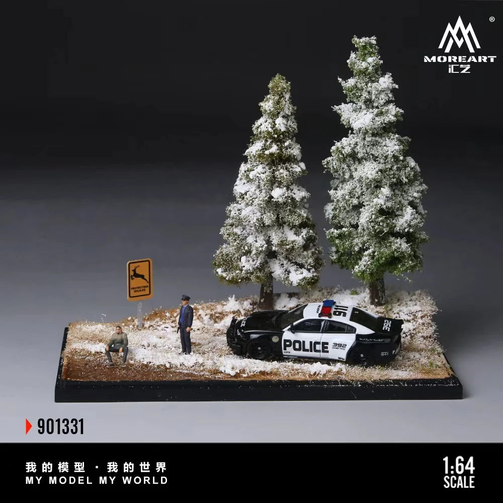Scène de la première neige en forêt 1:64 – MoreArt MO901331