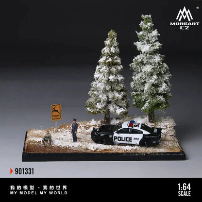 Scène de la première neige en forêt 1:64 – MoreArt MO901331