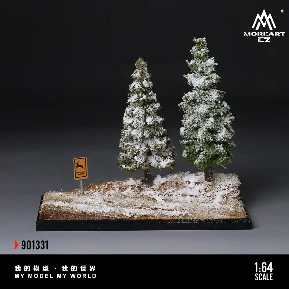 Scène de la première neige en forêt 1:64 – MoreArt MO901331