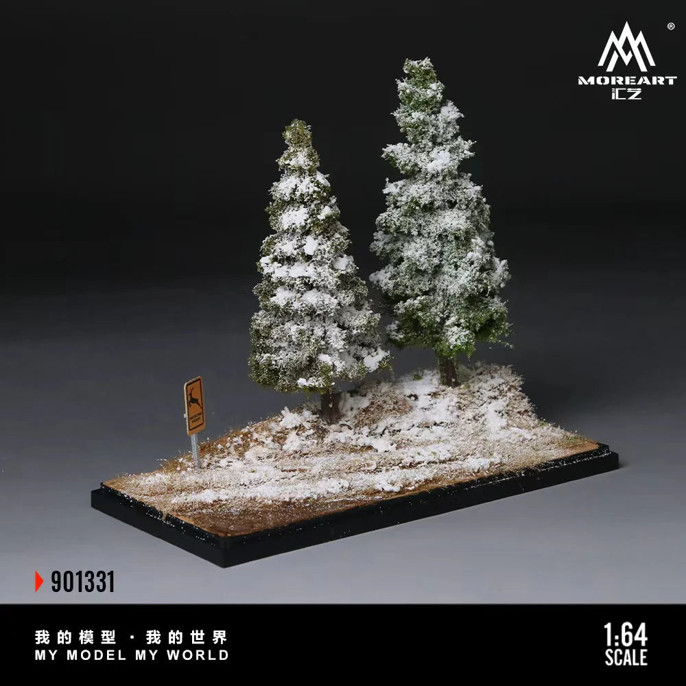 Scène de la première neige en forêt 1:64 – MoreArt MO901331