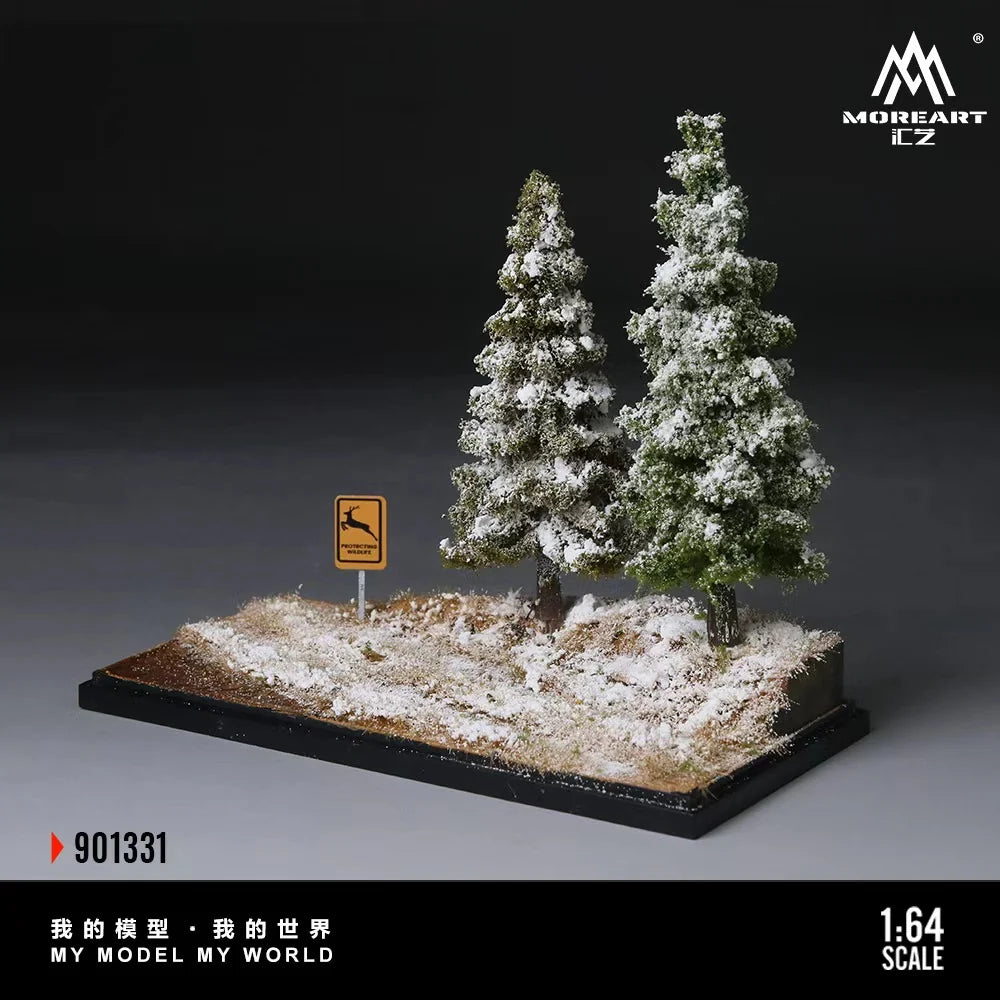 Scène de la première neige en forêt 1:64 – MoreArt MO901331