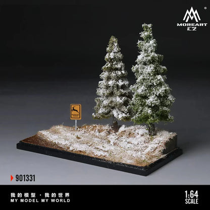 Scène de la première neige en forêt 1:64 – MoreArt MO901331