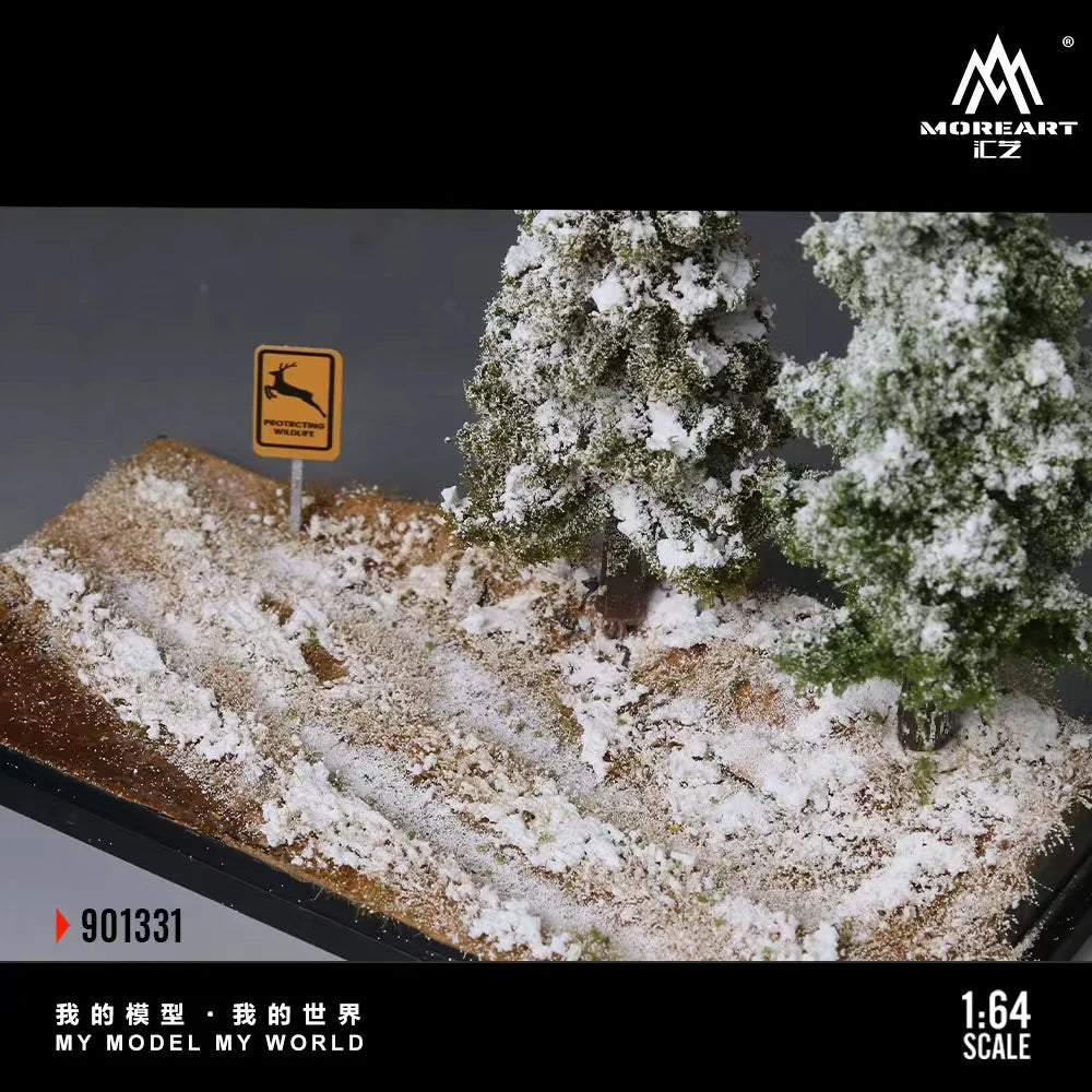 Scène de la première neige en forêt 1:64 – MoreArt MO901331