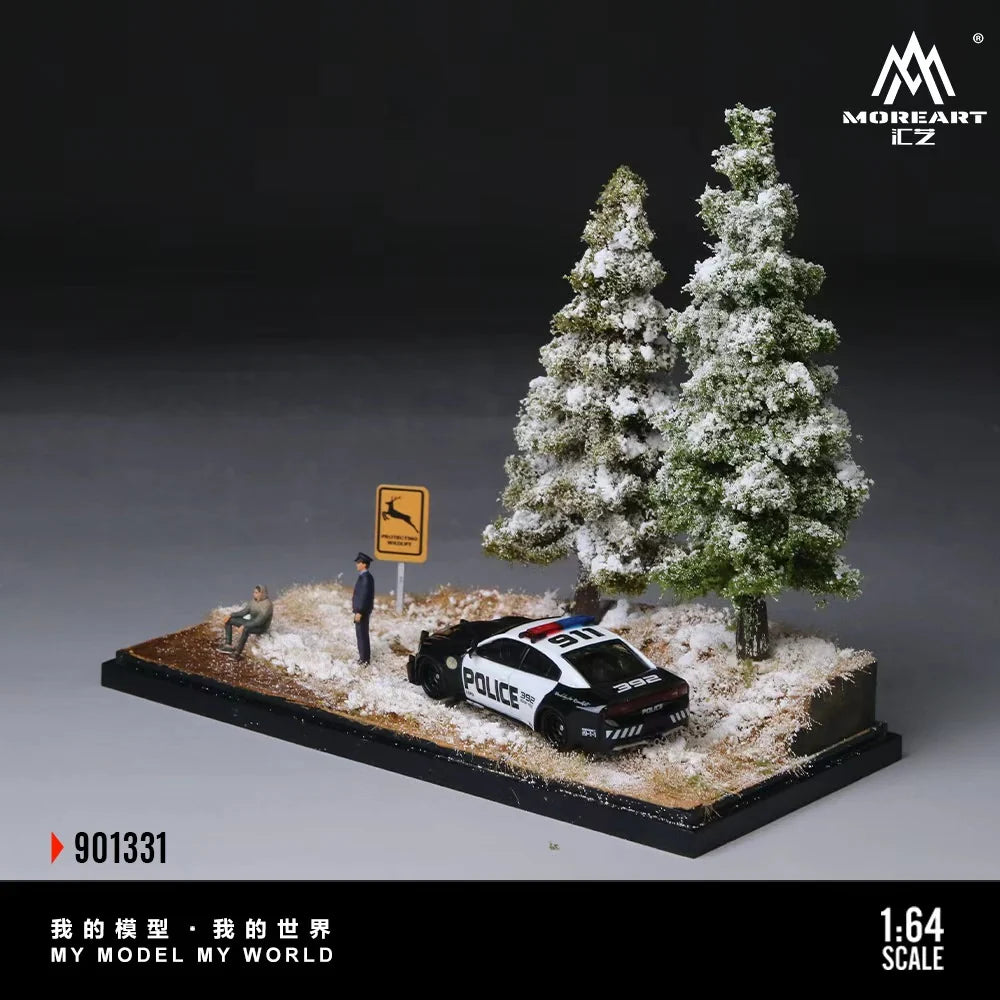 Scène de la première neige en forêt 1:64 – MoreArt MO901331
