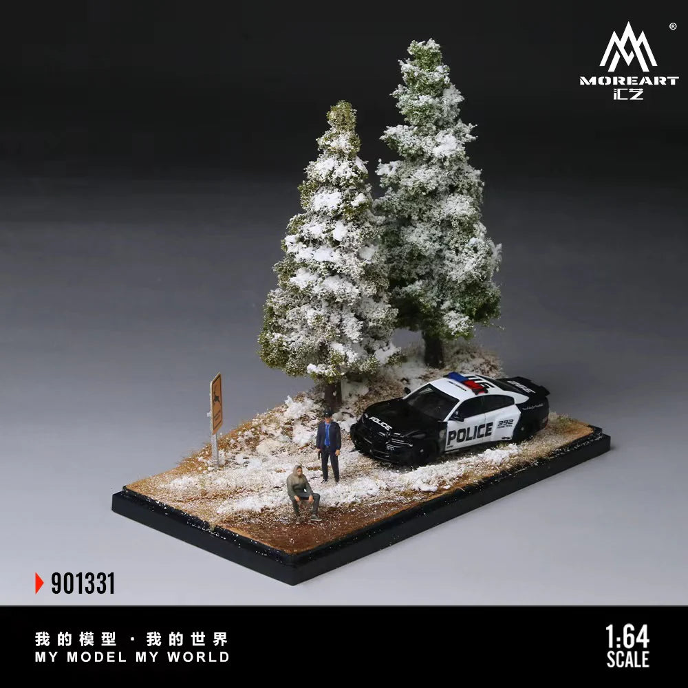 Scène de la première neige en forêt 1:64 – MoreArt MO901331
