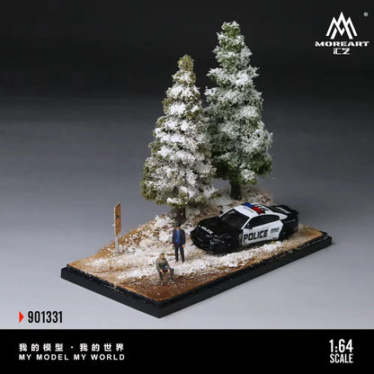 Scène de la première neige en forêt 1:64 – MoreArt MO901331