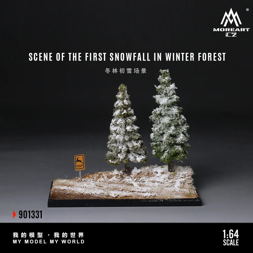 Scène de la première neige en forêt 1:64 – MoreArt MO901331