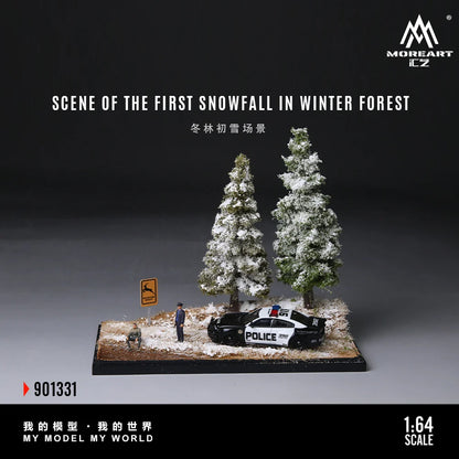 Scène de la première neige en forêt 1:64 – MoreArt MO901331