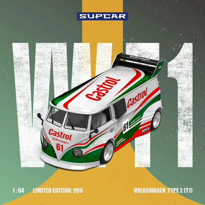 SUPCAR 1:64 Volkswagen T1 Castrol No. 61 SC642951