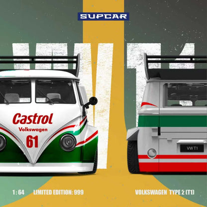 SUPCAR 1:64 Volkswagen T1 Castrol No. 61 SC642951
