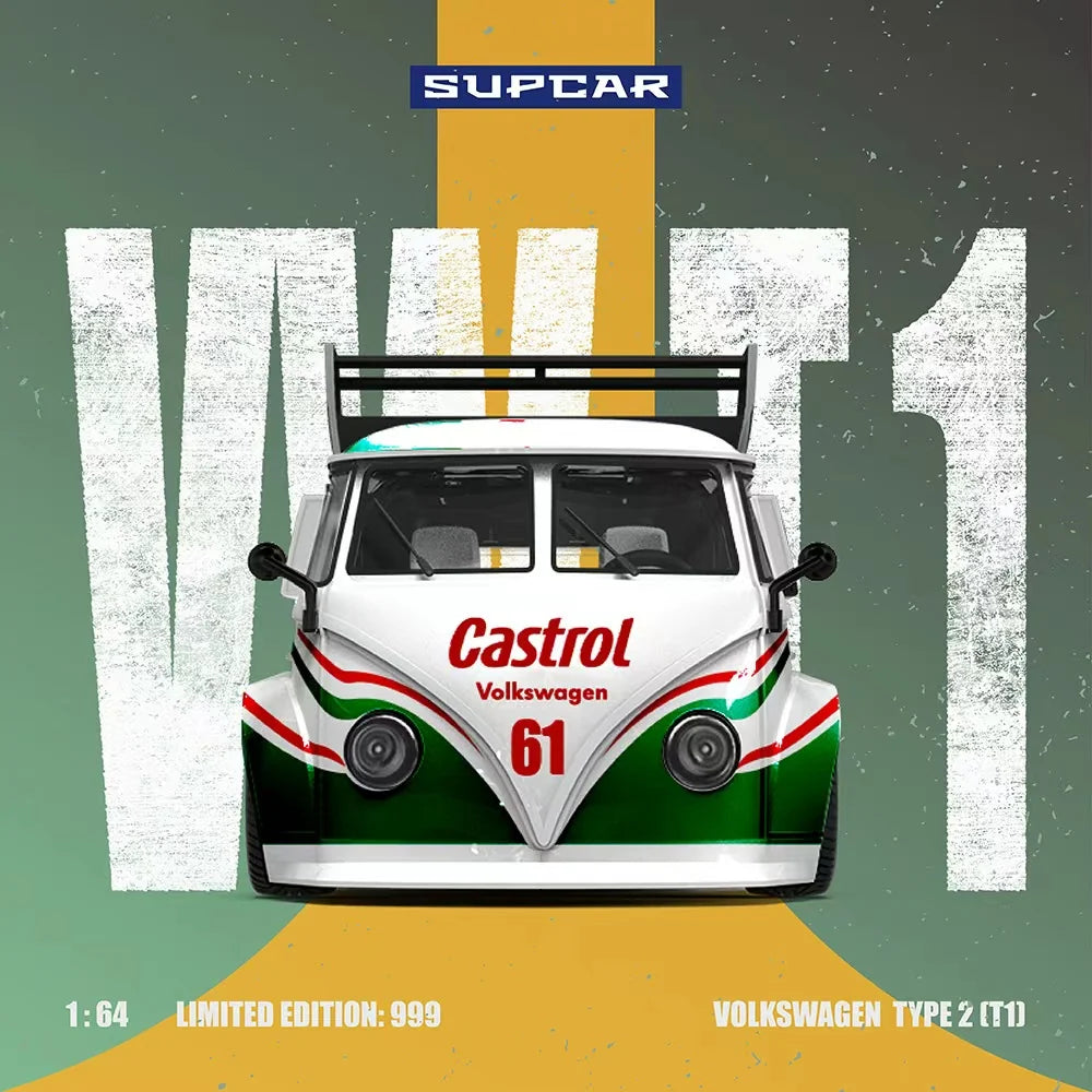 SUPCAR 1:64 Volkswagen T1 Castrol No. 61 SC642951