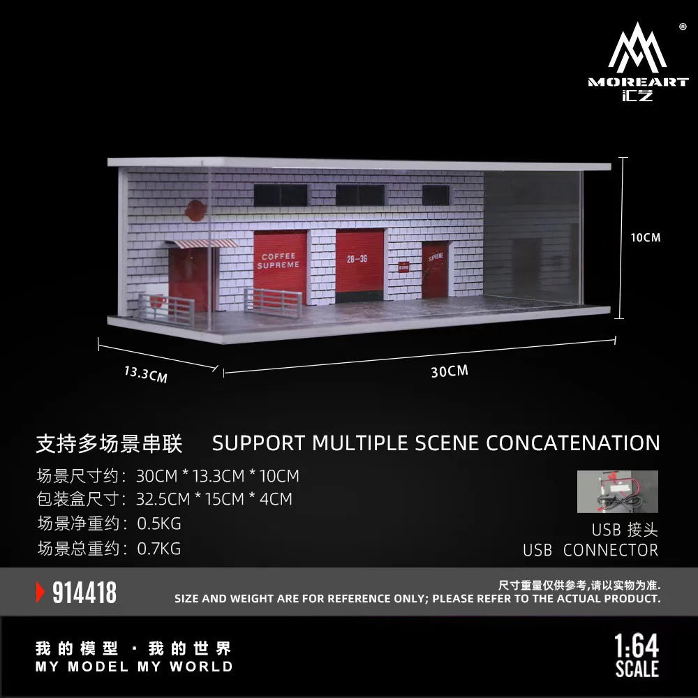 Popular Café C – Scène lumineuse 1:64 MoreArt MO914418