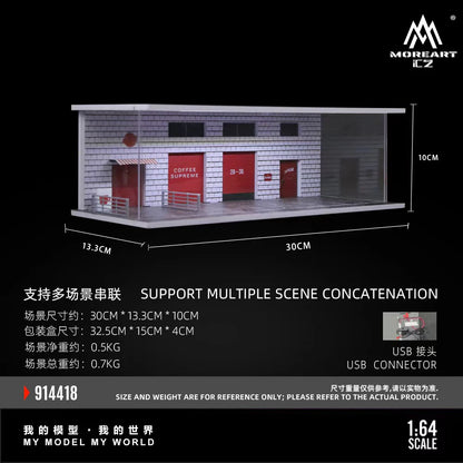 Popular Café C – Scène lumineuse 1:64 MoreArt MO914418