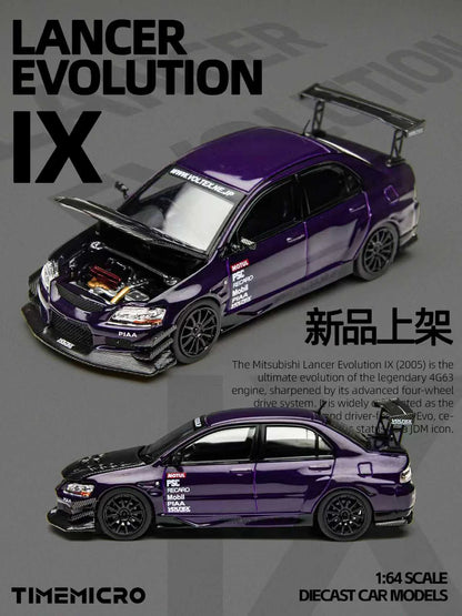 Mitsubishi Lancer Evolution IX TimeMicro × PSC Design 1:64 TM800214