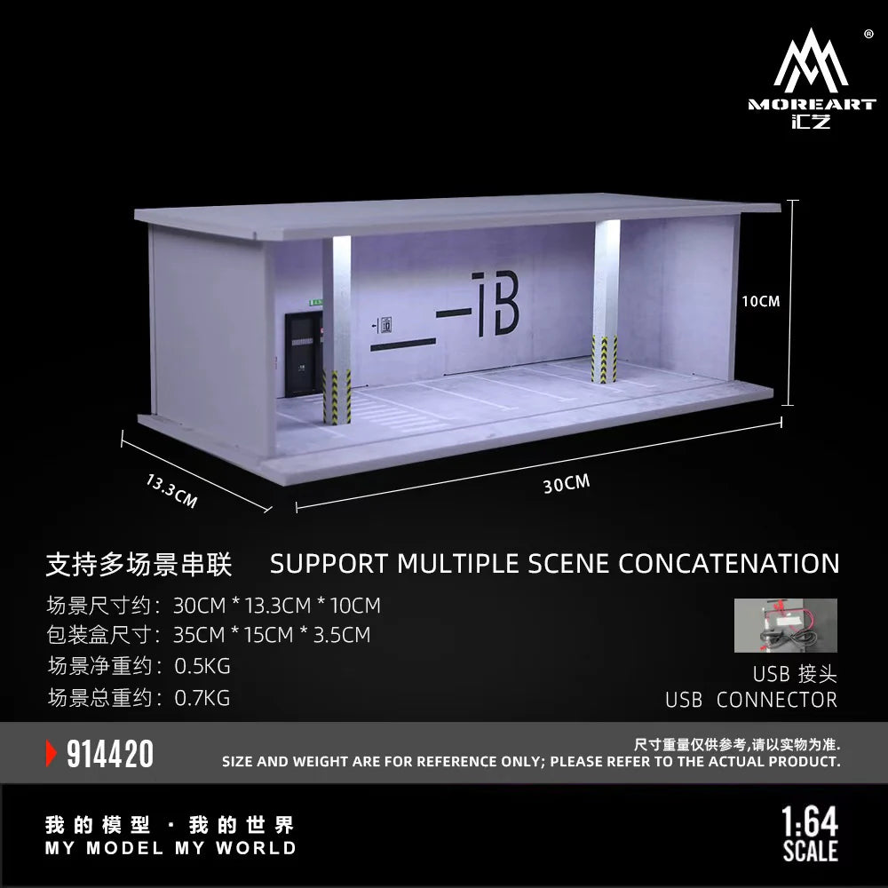 Underground Parking Lot Scene B-1B – MoreArt 1:64 MO914420