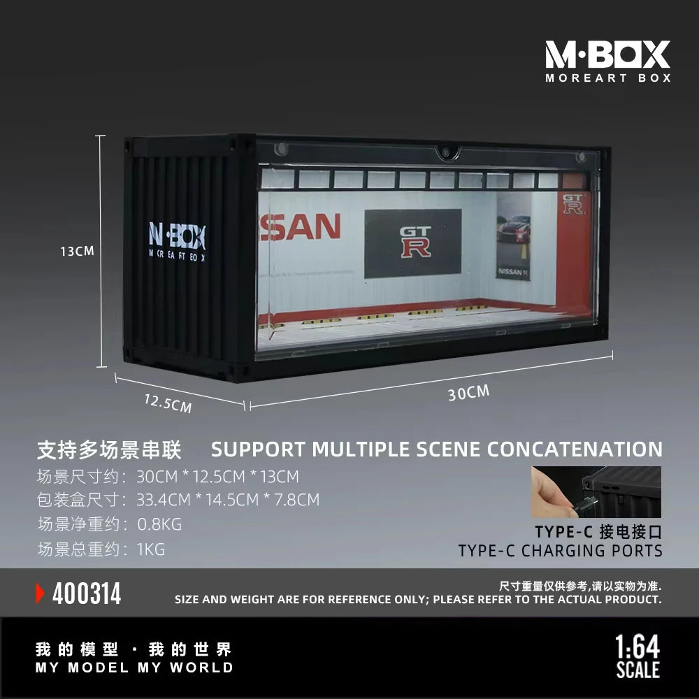Nissan Container Storage Scene with LED Light 1:64 – M BOX MB400314