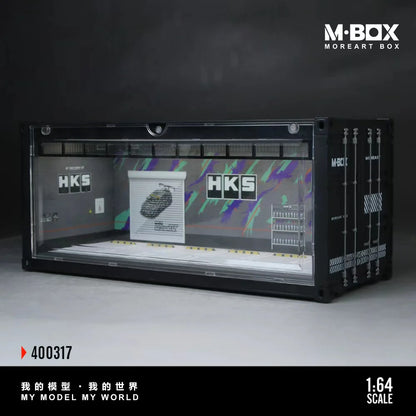 Scène de rangement conteneur HKS B avec arrière-plan – MBox 1:64 MB400317