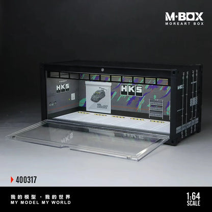 Scène de rangement conteneur HKS B avec arrière-plan – MBox 1:64 MB400317
